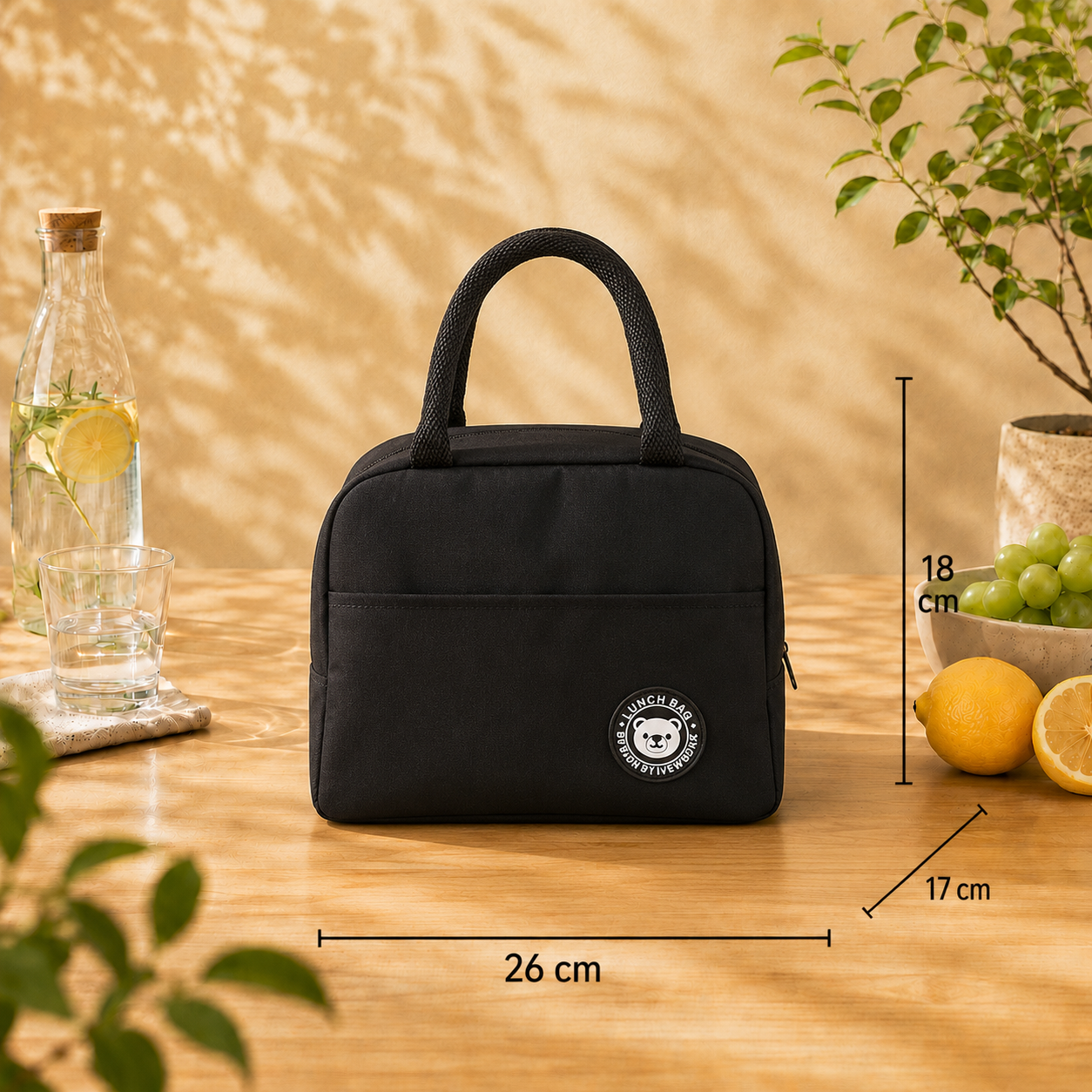 Sac isotherme repas Urban – Format compact 23x21x13 cm