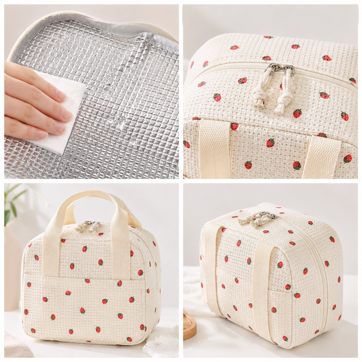 Petit sac isotherme Bloom - Motif fleuri