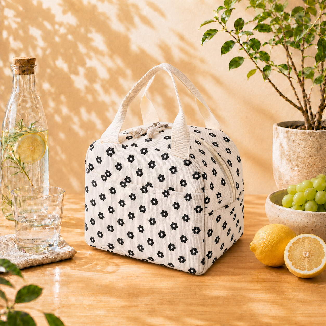 Petit sac isotherme Bloom - Motif fleuri