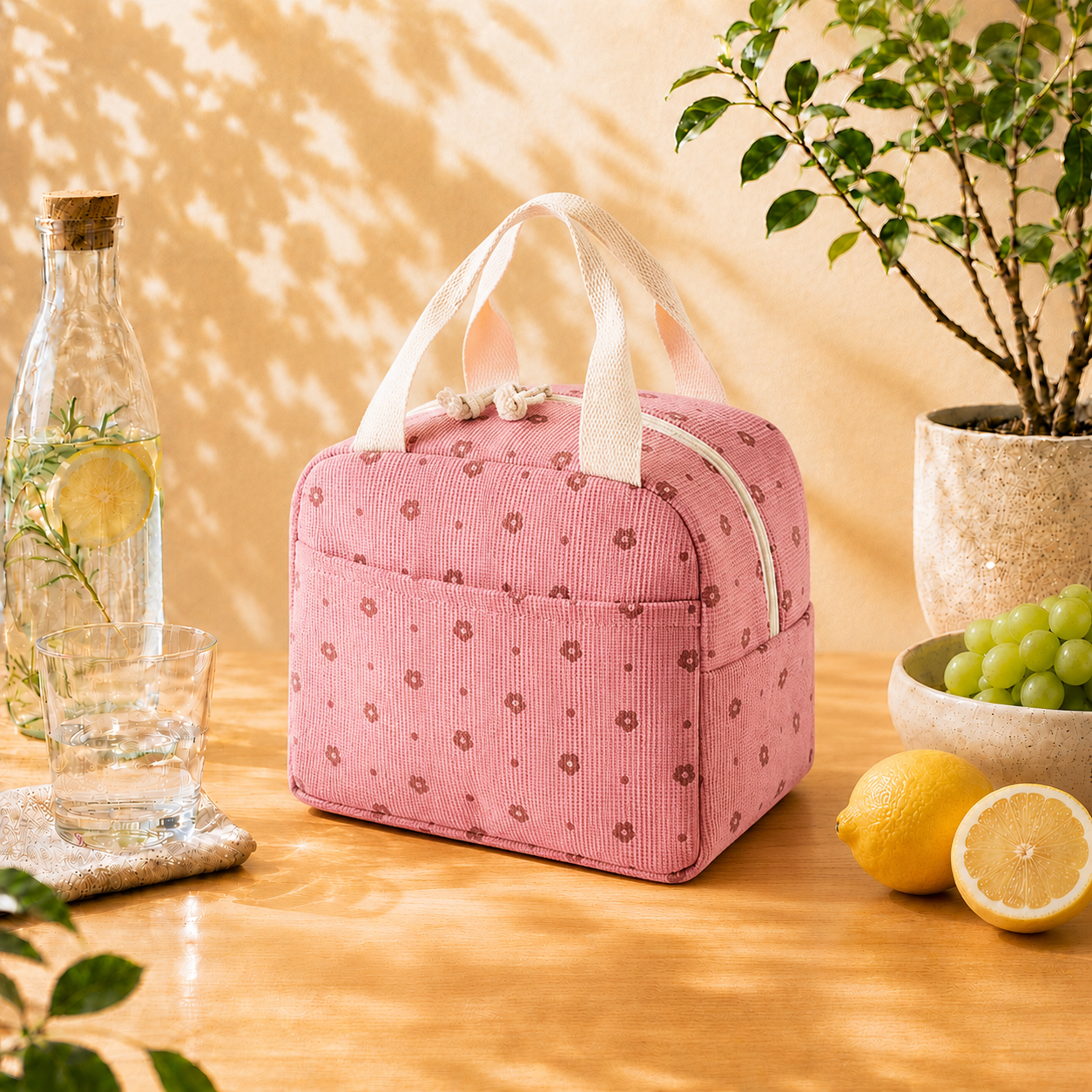 Petit sac isotherme Bloom - Motif fleuri