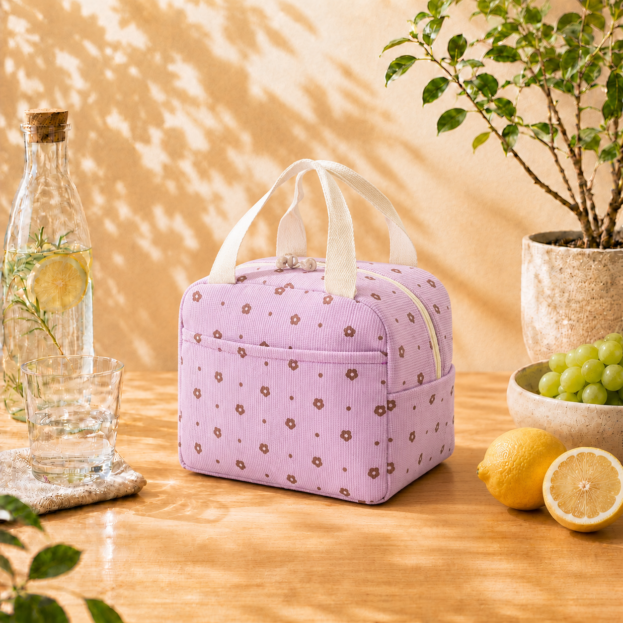 Petit sac isotherme Bloom - Motif fleuri