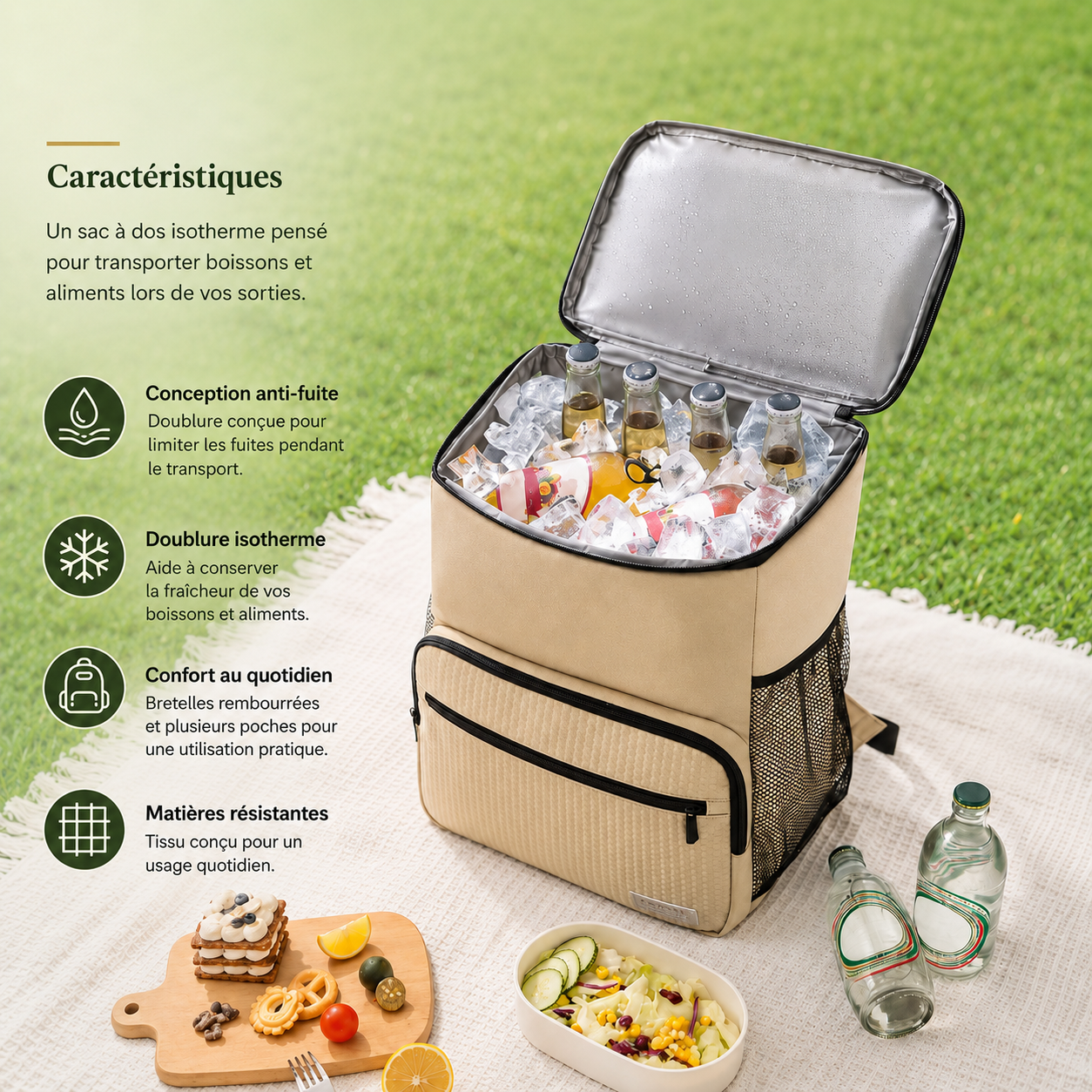 Sac isotherme à dos Nomad – Grande capacité